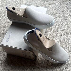 Rothy's Cream Sneakers Minimalist Slip-On